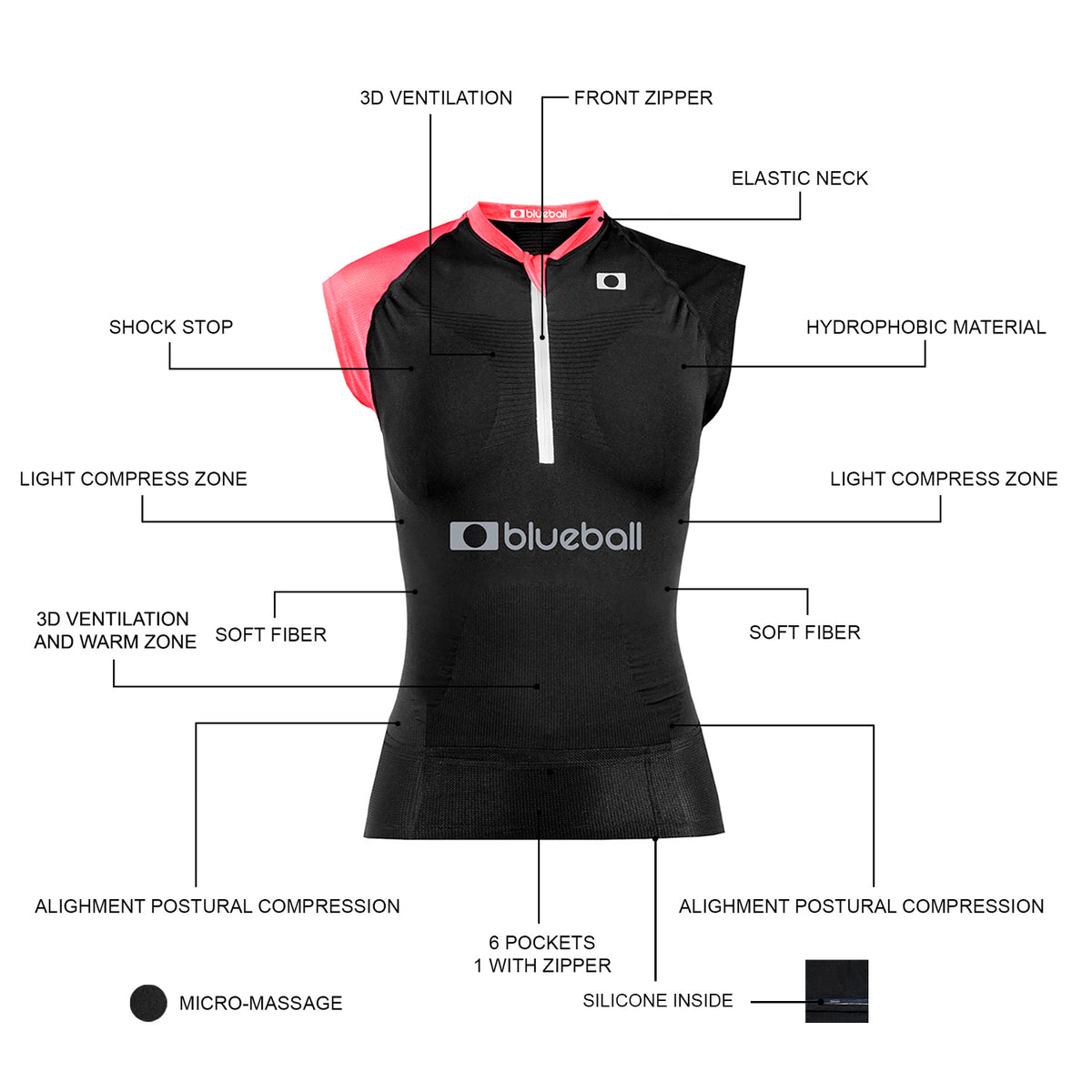 Running Compression T Shirt For Women Without Sleeves