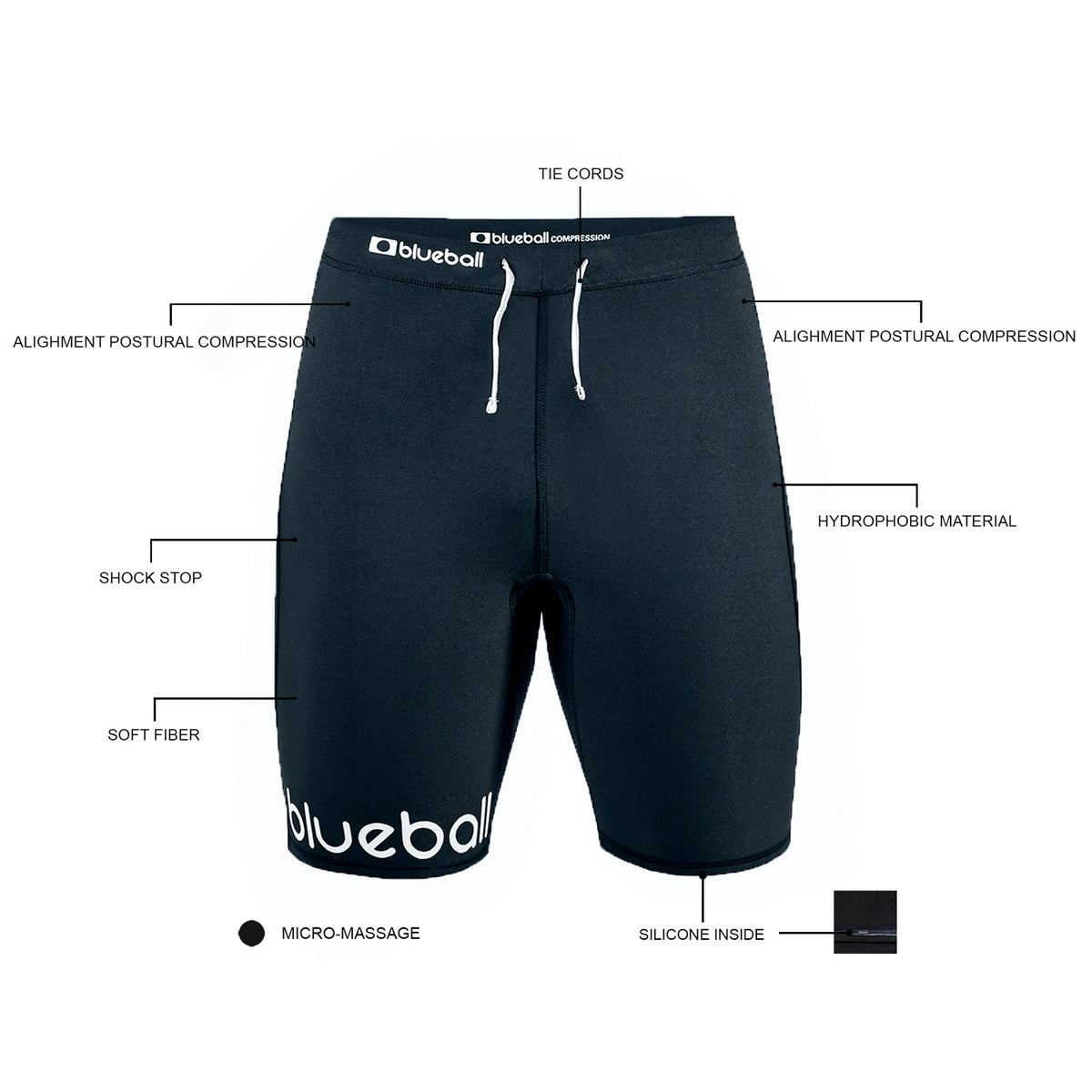 Short Running Compression Pants With Laces For Men