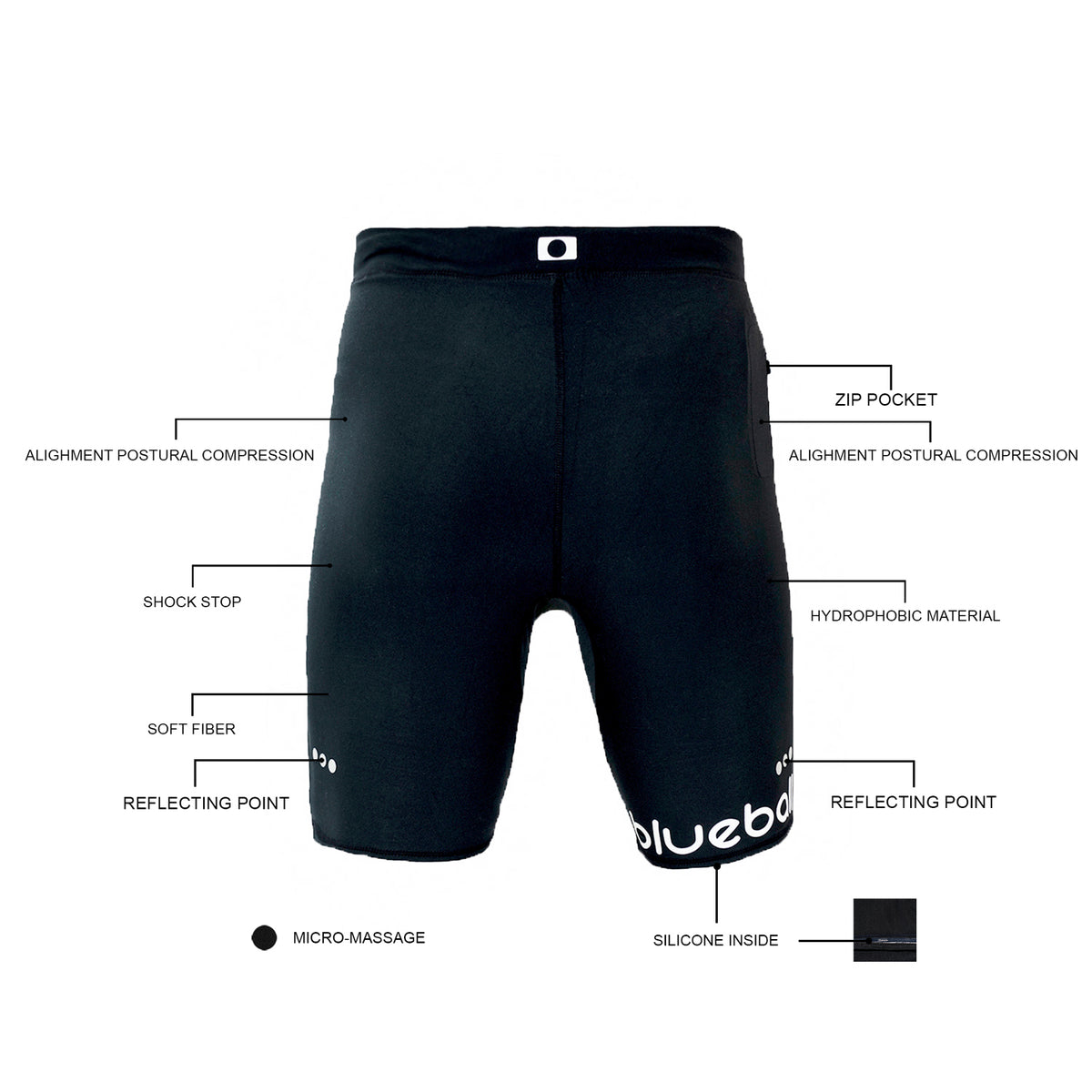 Short Running Compression Pants With Laces For Men