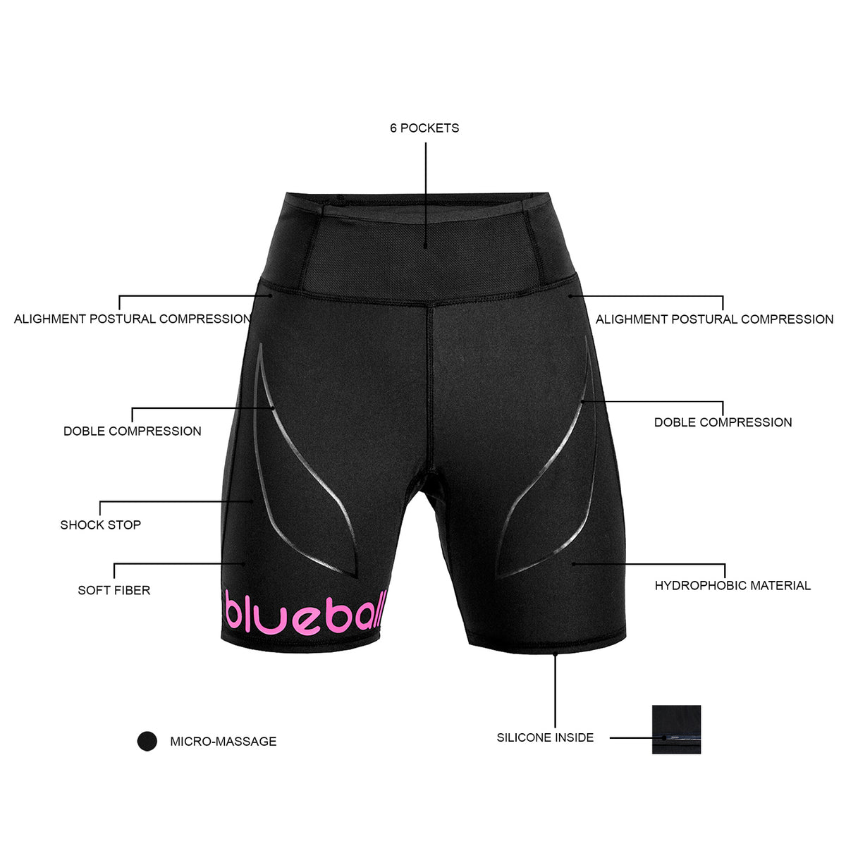 Compression Running Leggings For Women Short Length