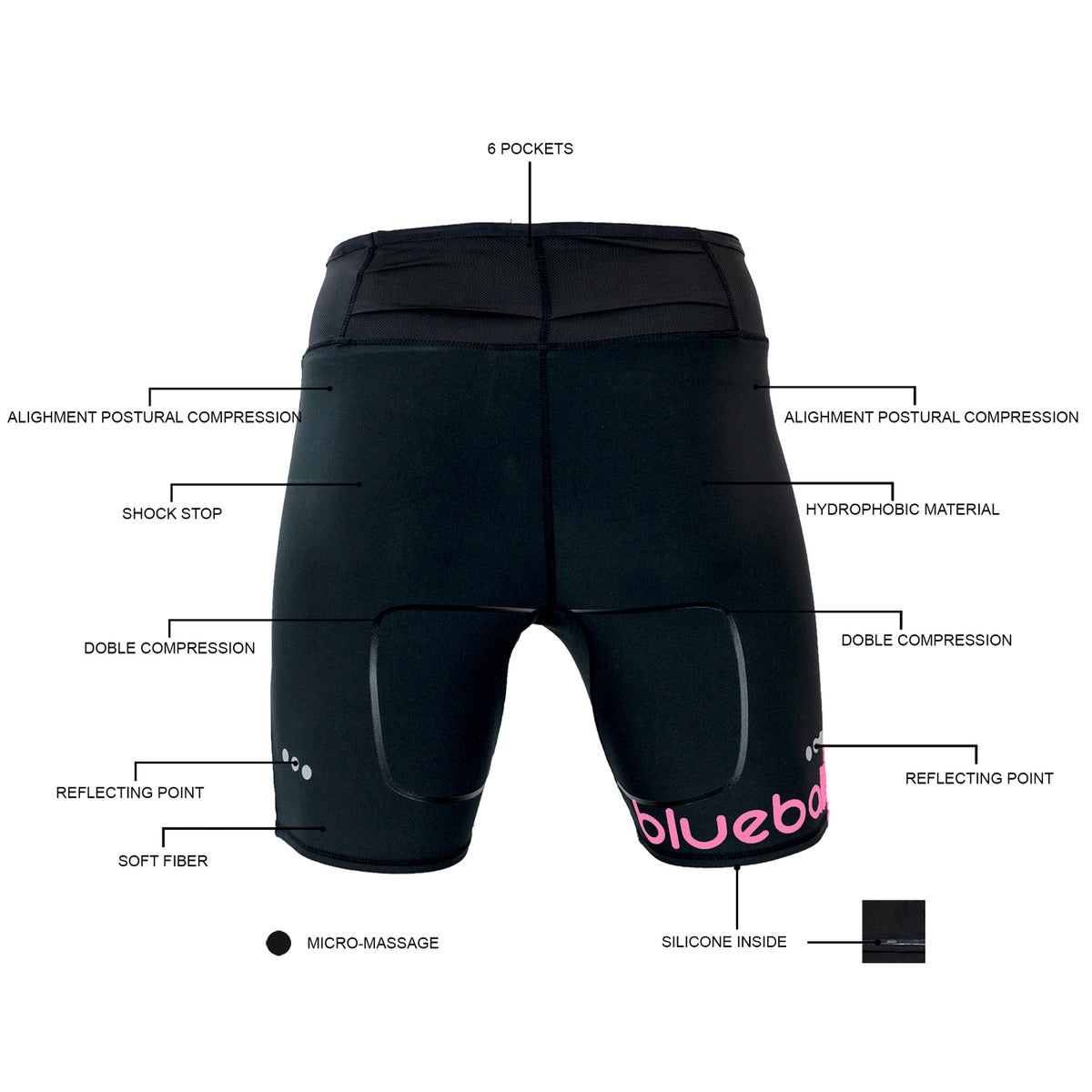 Compression Running Leggings For Women Short Length