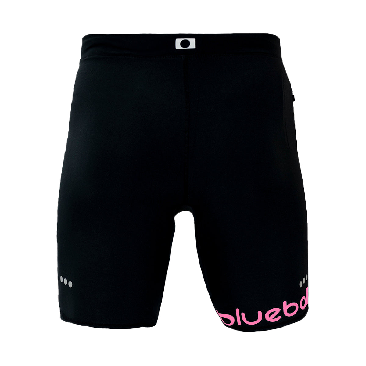 Compression Running Leggings For Women Short Length With Pink Logo And Ropes